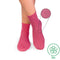 Chaussettes Courtes Lin Rose cendré