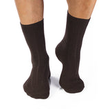 Chaussettes Laine mérinos Marron foncé