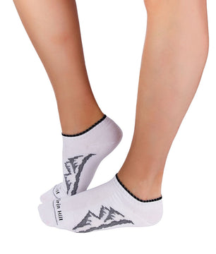 Socquettes Coton Classiques Montagnes Blanc
