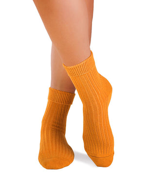 Chaussettes Femme Laine mérinos Moutarde