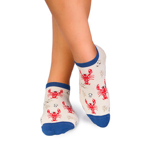 Socquettes Coton fin Homards Ecru
