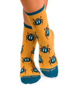 Chaussettes Enfants Scarabée - Moutarde