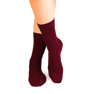 Chaussettes Laine mérinos fine Bordeaux
