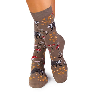 Chaussettes Coton Histoires d’automne – Blaireau