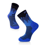 Chaussettes de randonnée avec bouquetin des Alpes - Bleu