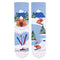 Chaussettes Enfants Noël Georges le Capybara - Bleu