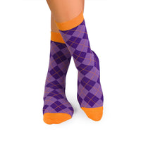 Chaussettes Coton Losanges Violet