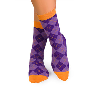 Chaussettes Coton Losanges Violet