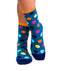 Chaussettes Bambou Pois Turquoise foncé