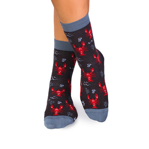 Chaussettes Enfants Coton fin Homards Anthracite