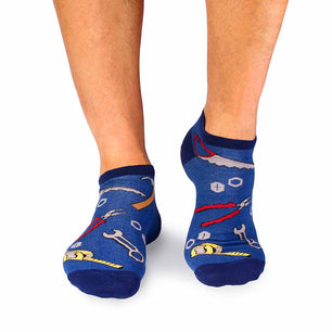 Socquettes Enfants Coton fin Outils Bleu