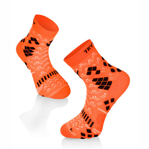 Chaussettes Compression '24 - orange fluo