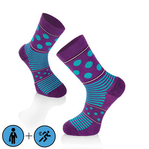 Chaussettes Active Lifestyle Violet - Bleu