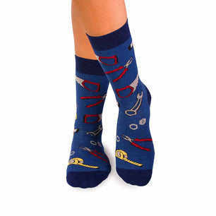 Chaussettes Enfants Coton fin Outils Bleu
