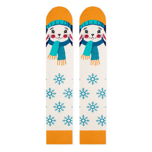 Mi-bas Enfants Bambou Noël Lapin