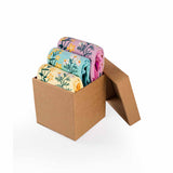 Coffret de 3 paires de Chaussettes Coton fin Herbes Jaune Menthe Violet clair