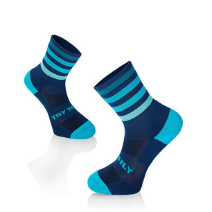 Chaussettes Course à pied Microlon Bleu foncé - Turquoise