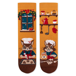 Chaussettes Arty Conte de Noël - Écureuils