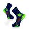 Chaussettes Compression Bleu - Jaune