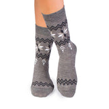 Chaussettes Laine mérinos Neige Gris