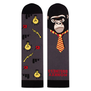 Chaussettes Arty avec Singe Homme d’affaires - Anthracite