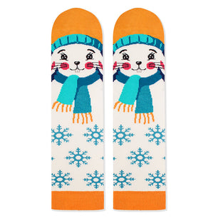 Chaussettes Enfants Bambou Noël Lapin