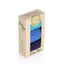 Coffret de 3 paires de Chaussettes Bambou fin Bleu Bleu foncé Turquoise