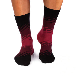 Chaussettes Coton pur Traits - Bordeaux